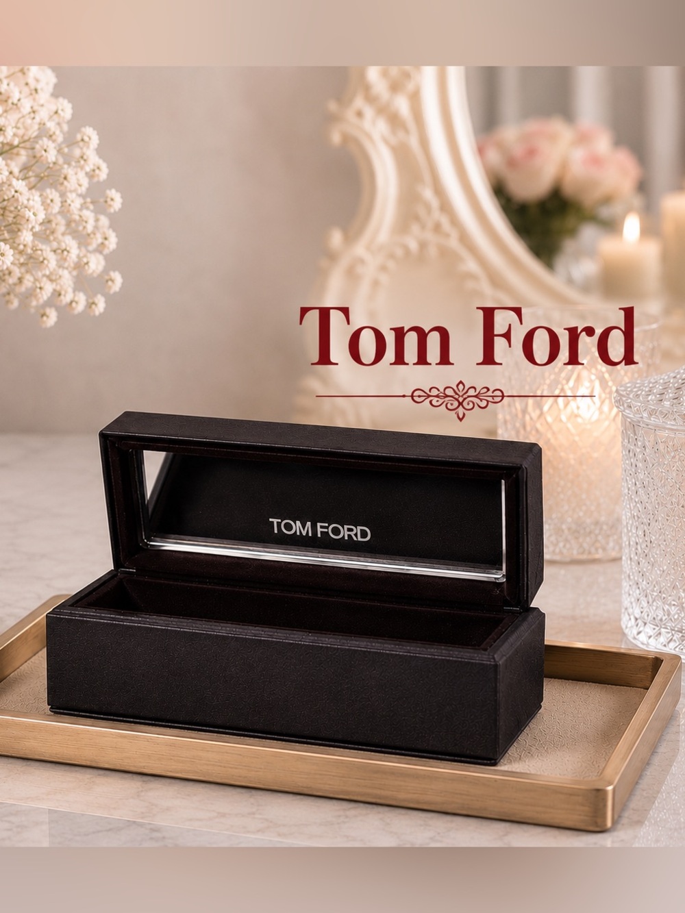 Tom Ford Black lipstick Holder with Mirror
